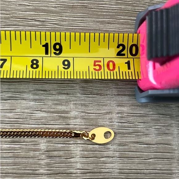 A Beautiful 10K Gold Plated Marquis Cut Cz Set Braided Herringbone Avon Necklace - Picture 10 of 10